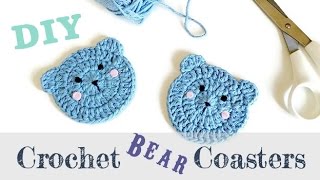 How to Make Crochet Bear Coasters [upl. by Filia]