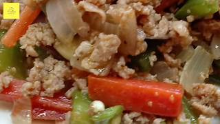 Weight Loss Meal Recipe  Chicken Keema with Vegetables [upl. by Boesch]