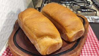 PÃO CASEIRO MACIO RENDE 2 PÃES DE 860 GR COM 1 KILO DE TRIGO SEM LEITE E SOVO [upl. by Ame]