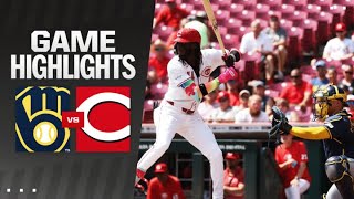 Brewers vs Reds Game 1 Highlights 83024  MLB Highlights [upl. by Weatherby]