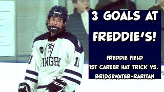 Pingry 5 BridgewaterRaritan 1  HS Hockey  Freddie Field Hat Trick [upl. by Aihsenak]