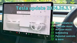 Tesla rolls out update 20242631 with some major new features [upl. by Leirad]