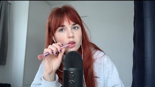 ASMR FAST AND AGGRESSIVE SPIT PAINTING MOUTH SOUNDS AND NIBBLING [upl. by Emee]