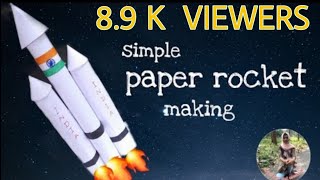 simple paper rocket making silus tips and creation [upl. by Bahr]