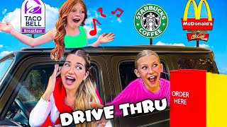 SiNGiNG OUR ORDERS AT THE DRIVE THRU SO embarrassing [upl. by Davis]