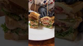 Клаб сэндвич club sandwich sandwich burger cooking [upl. by Sllew]