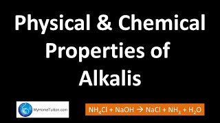 Physical and Chemical Properties of Alkalis  Acids and Bases [upl. by Stefa]