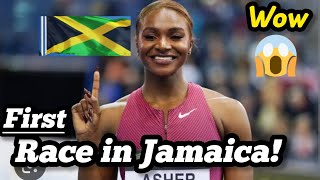 Dina Asher Smith Goes Crazy in Full Exitement Over Her First Race in Jamaica [upl. by Pastelki]