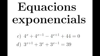 Equacions exponencials  Part 4 [upl. by Sihun]