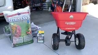 Applying Granular Humate and Hydretain to my Lawn [upl. by Allenad]