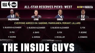 The Inside Crew Picks Their AllStar Reserves  NBA on TNT [upl. by Katleen]