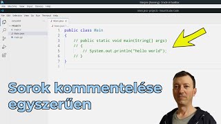 Sorok kommentbe helyezése egyszerűen  VS Code [upl. by Carce767]