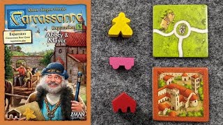 WHATS NEW Carcassonne Expansion 5 Abbey and Mayor plus PLAYTHROUGH and RANKING Reupload [upl. by Dadivitan]