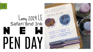 Lamy LE 2024 Violet Blackberry and Pink Cliff  Safari  Ink [upl. by Assiram720]