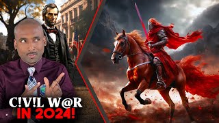 Civil War 2024 Don Compared To Abraham Lincoln History of 1860s Repeating Q amp A on Red Horse [upl. by Enywtna]