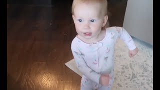 Dancing Baby tries to Floss 😂 [upl. by Harewood]