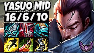 Yasuo vs Katarina  MID  Lol Korea Master Patch 1419 ✅ [upl. by Creight]