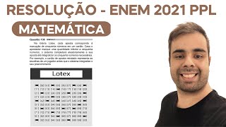 ENEM 2021 PPL Na loteria Lotex cada aposta corresponde à marcação de cinquenta números em um cartão [upl. by Arukas494]