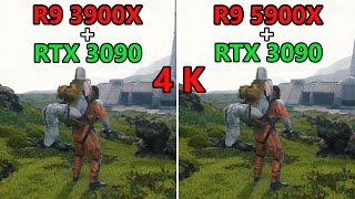 Ryzen 9 3900X vs R9 5900X  RTX 3090  8 Games tested on 4K [upl. by Kaule]