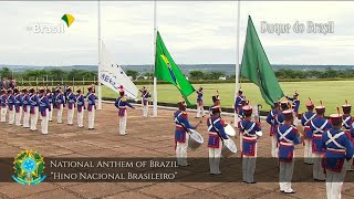 National Flag Raising Ceremony  “Hino Nacional Brasileiro” Palace of Alvorada Brasília [upl. by Toddy]