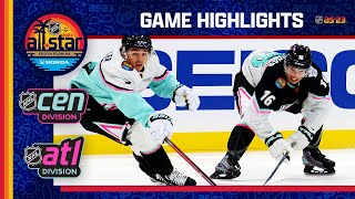 Central vs Atlantic  2023 NHL AllStar Finals Highlights [upl. by Odlaner]