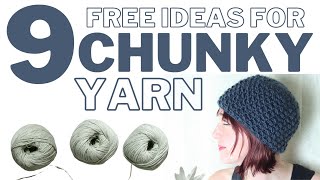 9 Things To CROCHET With CHUNKY Yarn  Beginner Friendly Patterns [upl. by Donni]