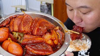 Mukbang Asmr  15 Catties Of Pork Belly As quotHandle Meatquot Fat But Not Greasy [upl. by Aneeram]