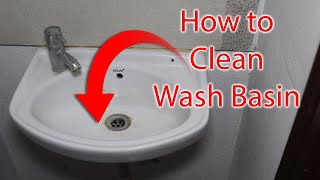 How to Clean Wash BasinWhite Sink [upl. by Coster823]