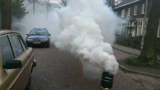 BIGGEST SMOKE BOMB YOU SEE 30KG KNO3SUGAR [upl. by Nomannic899]