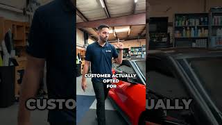 Black top package Gloss Satin or Matte Black vinyl vinylwrap carwrap fastcars corvette [upl. by Namqul571]