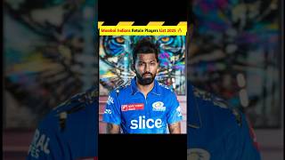 Mi Confrim Retain Players 🔥shots viralshort trendingshorts cricket [upl. by Annoled340]