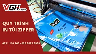 Quy trình in túi zipper chất lượng chuyên nghiệp tại nhà máy Volga VN  In túi nilon  VGH Group [upl. by Asoramla264]