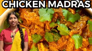 Madras Curry  Chicken Madras  Popular South Indian Recipe [upl. by Ahcropal557]