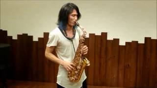 松下 洋 × Woodstone New Vintage Alto Sax WSAGL [upl. by Llenrub]