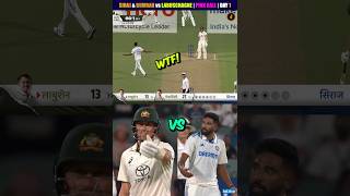 India 180 Runs All Out 🥺 MD Siraj vs Labuschagne 🔥IND vs AUS Test 2 Day 1 shorts indvsaus [upl. by Nelhsa59]