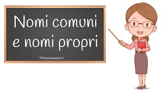 Nomi Comuni e Nomi Propri Svolgiamo gli Esercizi per la Scuola Primaria [upl. by Mehelhteb]