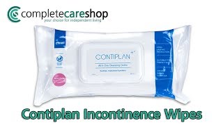 Contiplan Incontinence Wipes  All in One Cleansing Cloths [upl. by Assirrac]