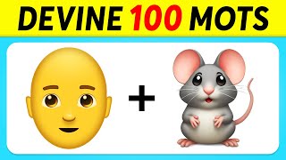 DEVINE 100 MOTS EN ÉMOJIS  QUIZ ÉMOJIS [upl. by Anamuj990]