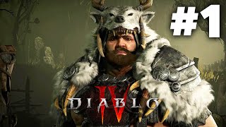 DIABLO 4 Gameplay Walkthrough Part 1  DRUID Full Game [upl. by Robbie806]