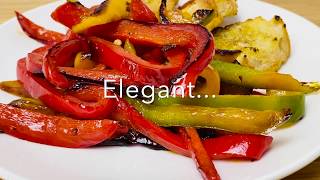 Bell Peppers Recipe Vegan  Easy Recipes for Dinner  Easy Meals to Cook at Home  Italian Recipes [upl. by Tonl]