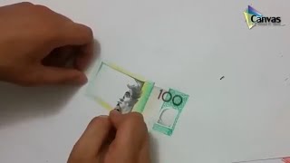 Realistic 3D drawing of 100 Australian رسم العملة الاستراليه [upl. by Eliza214]