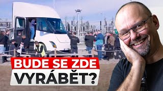 Tesla Semi v Gigatovárně Berlín AI překlad  BACINATV [upl. by Ilrahc]