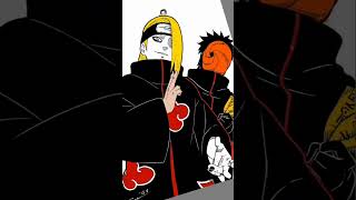 Arte 6 Deidara e Tobi 7minutoz like likeforlikes mangaartist animeart akatsuki naruto [upl. by Ris]