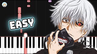 full Tokyo Ghoul OP  quotUnravelquot  EASY Piano Tutorial amp Sheet Music [upl. by Anohs]