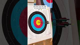 🏹 Ja geht so ne 🙄🎯 archery sports fun ytshorts bogenschießen [upl. by Emilia]