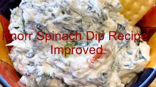 Knorr Spinach Dip Recipe Improved [upl. by Urania43]