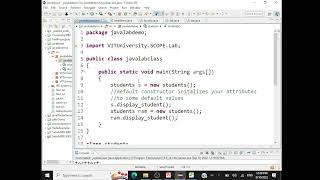 Java  Constructors  Default and Parameterized  Constructor Overloading Demo [upl. by Ardiekal]