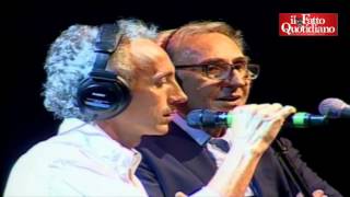 MTravaglio feat FBattiato  quotProspettiva Nevskiquot La Versiliana Festa del Fatto Quotidiano [upl. by Ahsyad521]