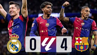 Real Madrid vs Barcelona 04 El Clasico La Liga 202425  MATCH REVIEW [upl. by Ellivro]