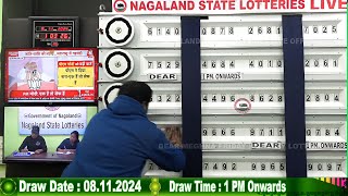 LOTTERY LIVE 1PM TODAY 08112024  Morning Nagaland Lottery Sambad LIVE [upl. by Introk]